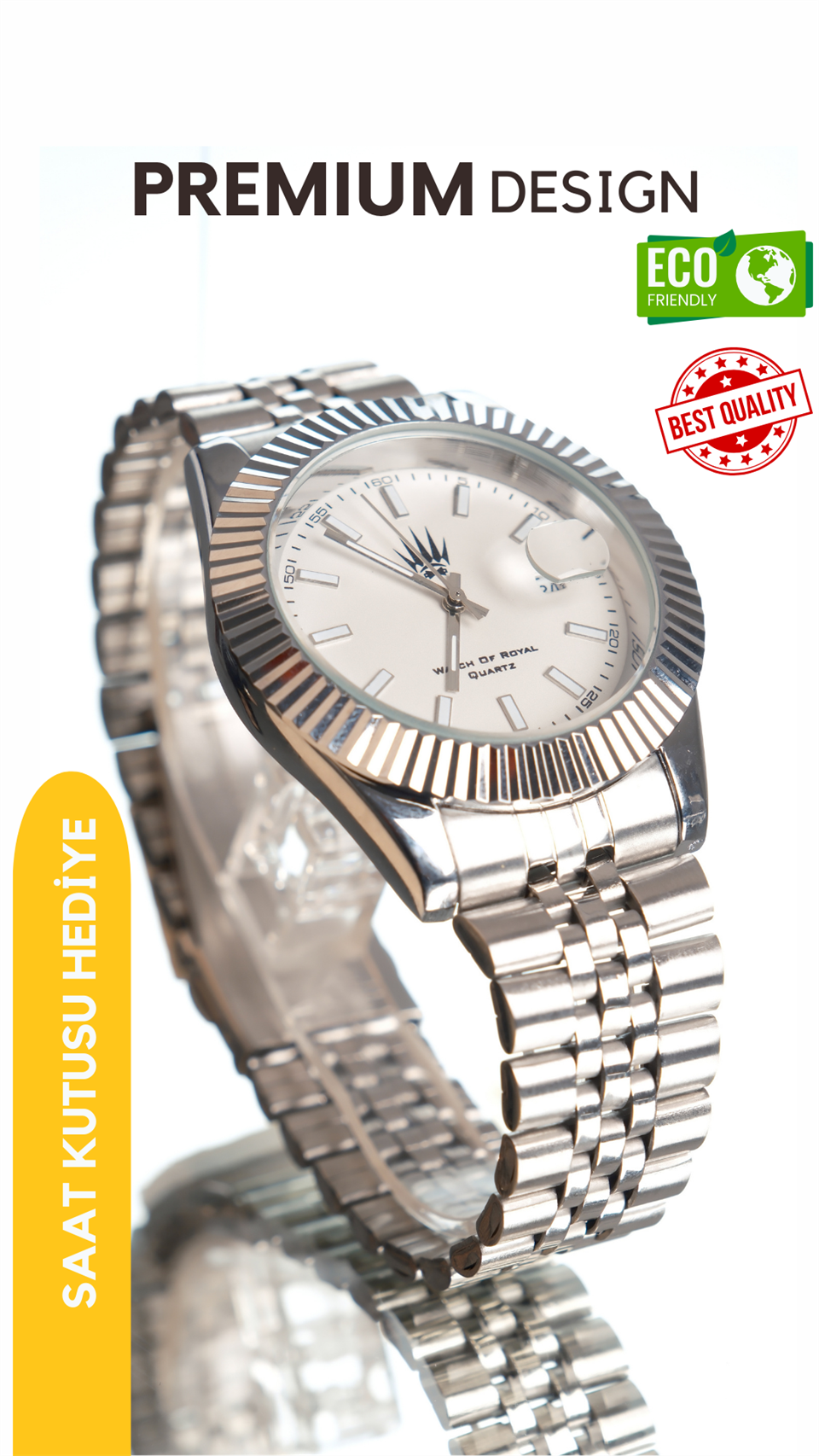 Quantum Silver White Kol Saati