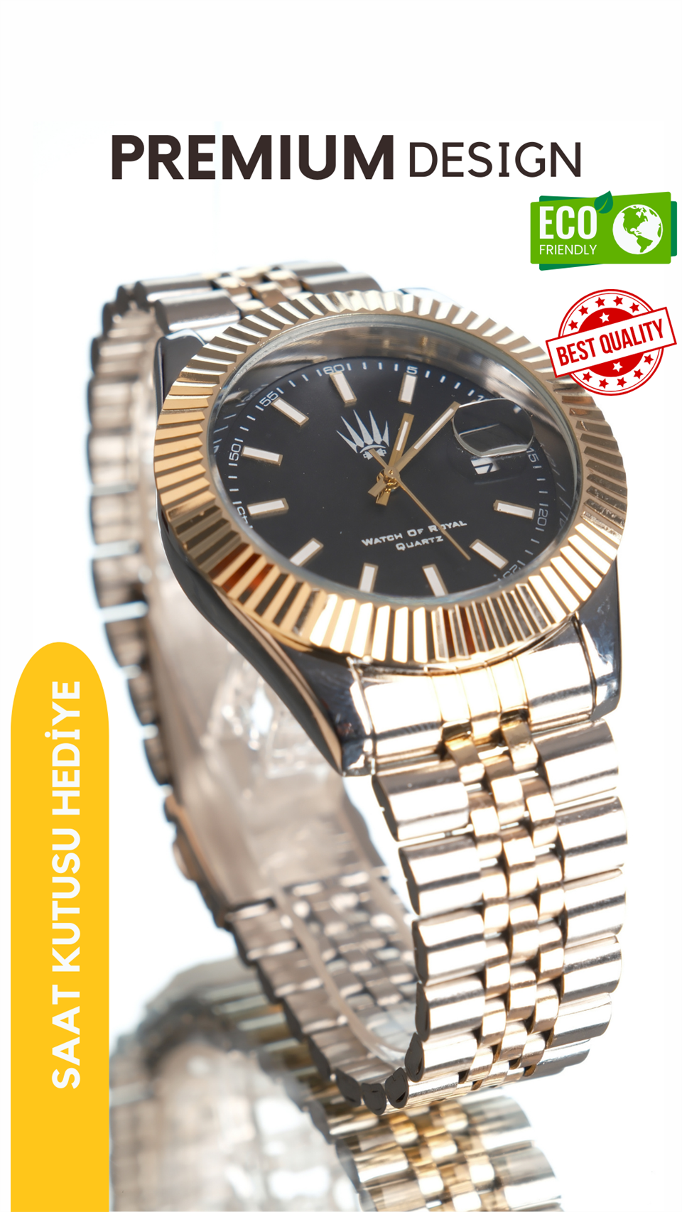 Quantum Silver Gold Black Kol Saati