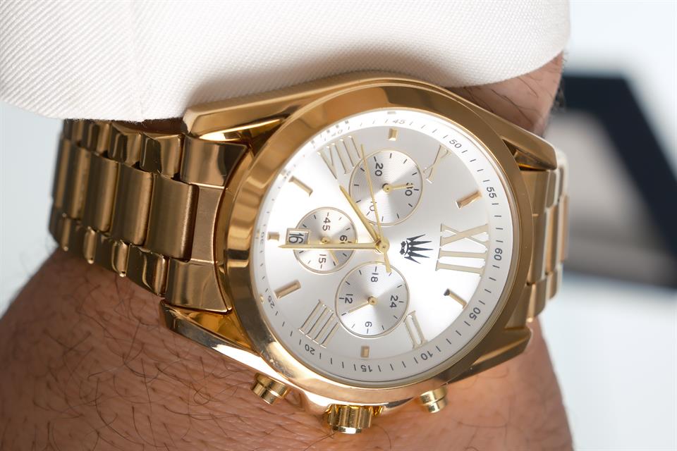 Royce Gold White Çelik Kol Saati