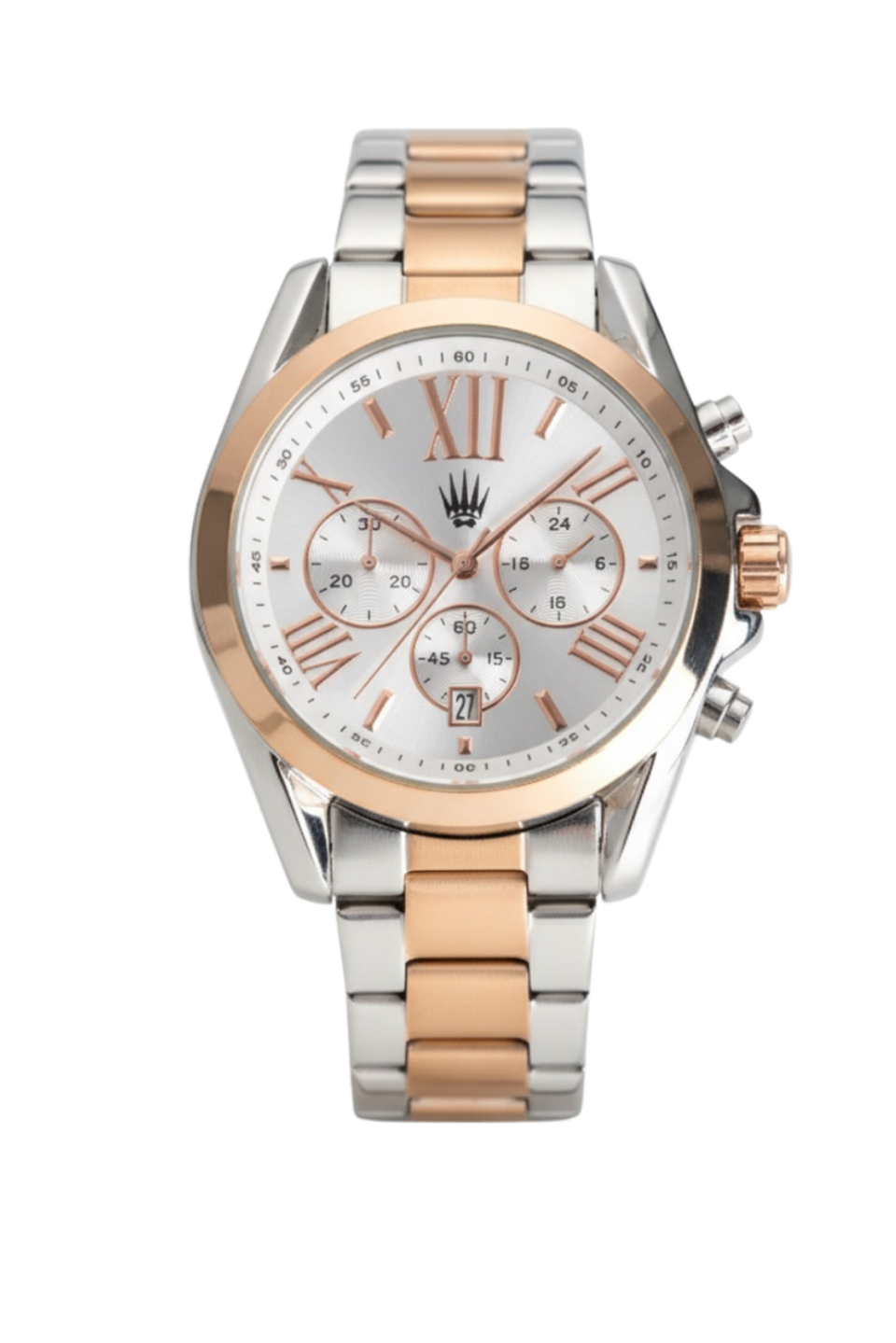 Royce Silver Gold White Çelik Kol Saati