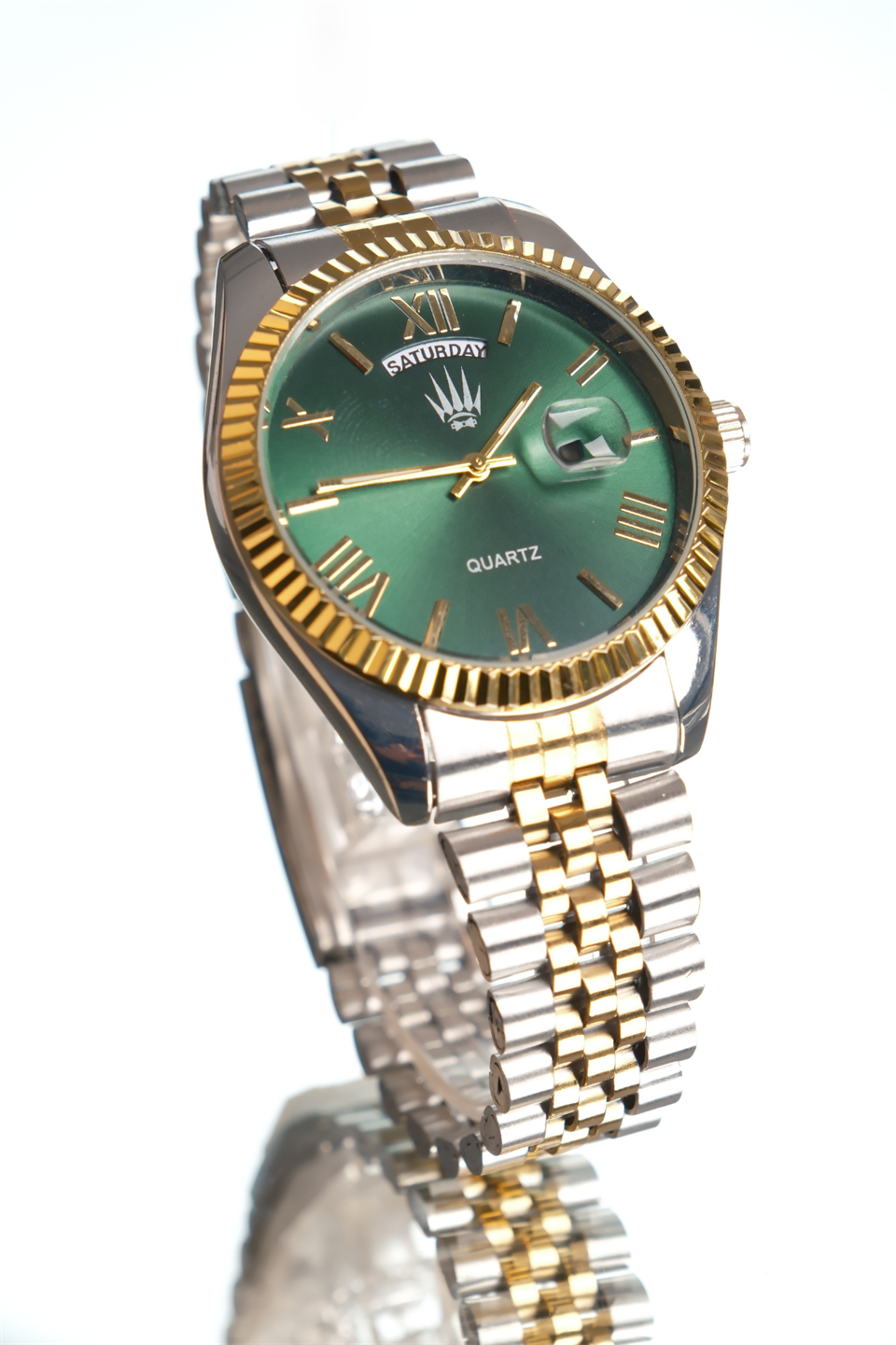 Rynor Silver Gold Green Kol Saati