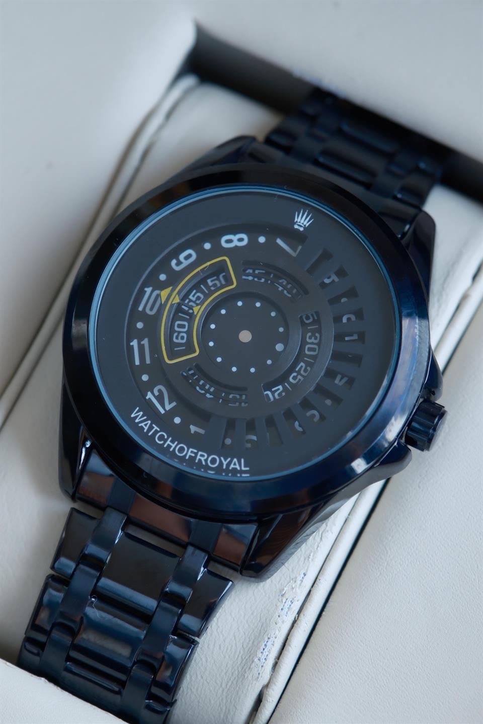 SPEED MASTER YELLOW BLACK WRISTWATCH