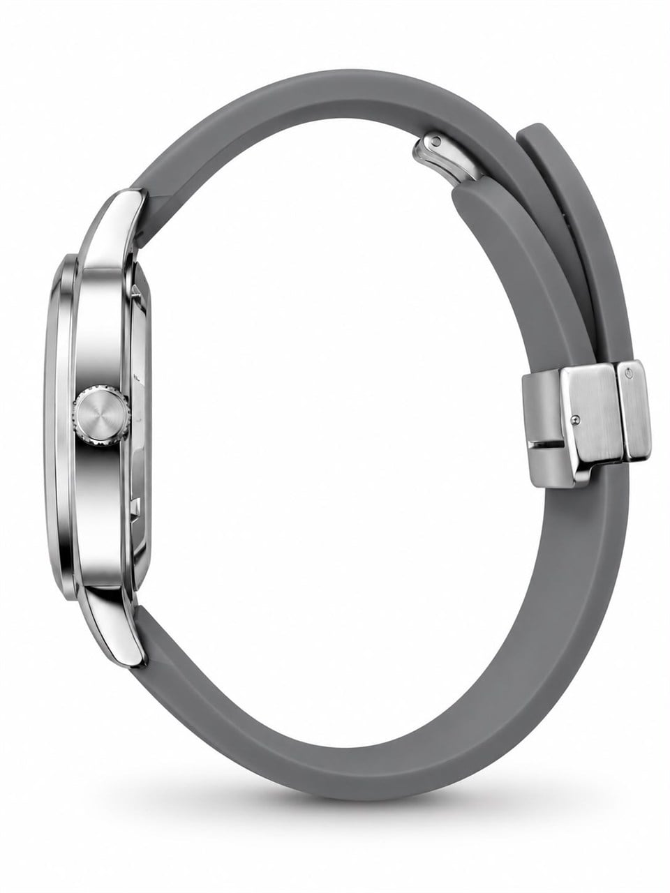 Square Soft Touch Kordon Grey Kol Saati