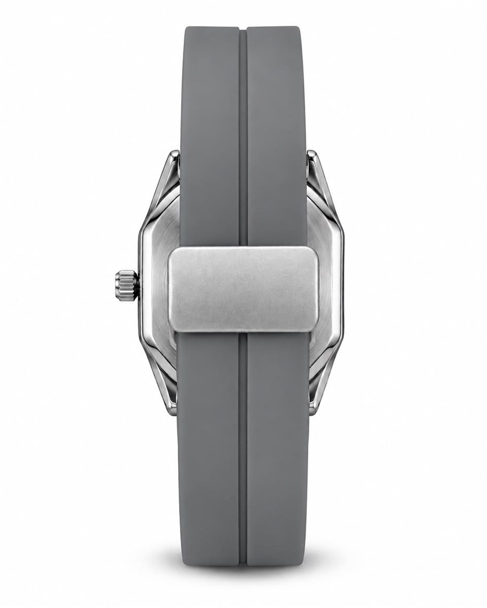 Square Soft Touch Kordon Grey Kol Saati