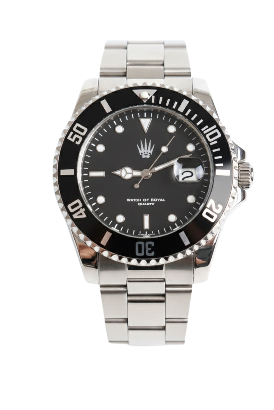 Titan Silver Black Kol Saati