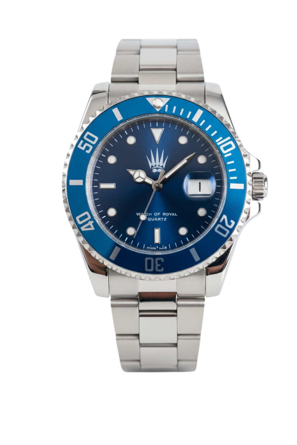 Titan Silver Blue Kol Saati