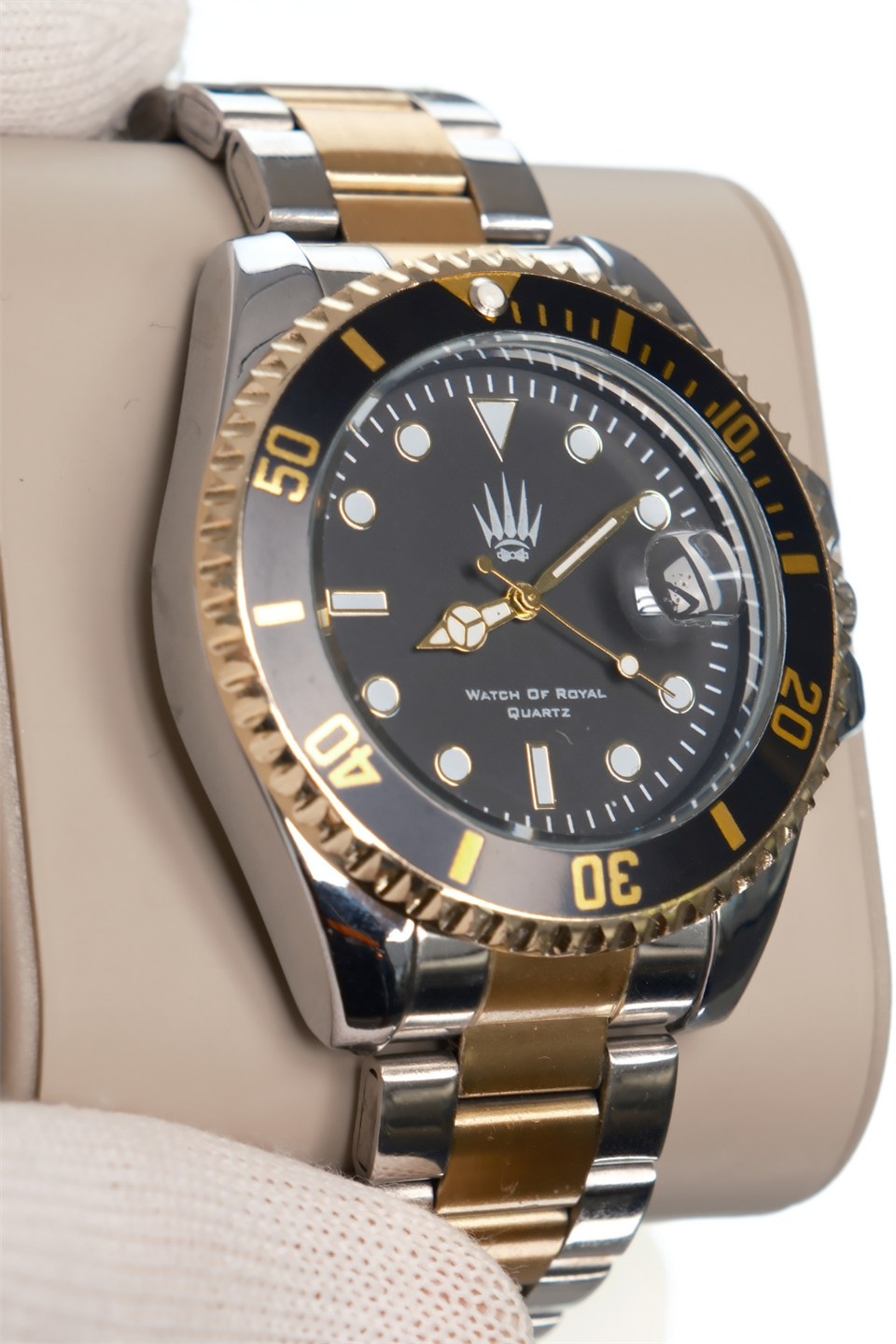 Titan Silver Gold Black Kol Saati