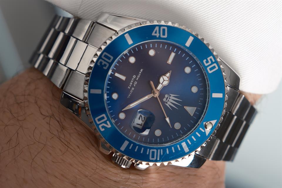 Titan Silver Blue Kol Saati