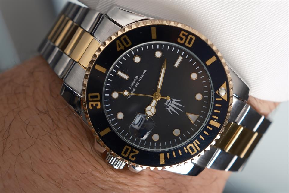 Titan Silver Gold Black Kol Saati