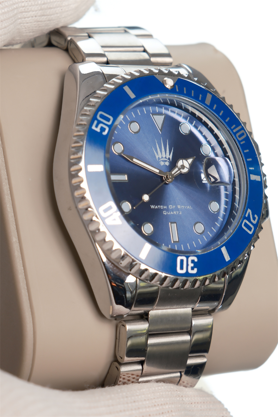 Titan Silver Blue Kol Saati