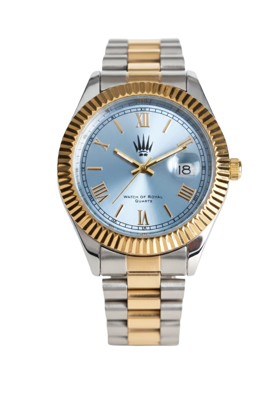 Valentor Silver Gold Mavi Kol Saati