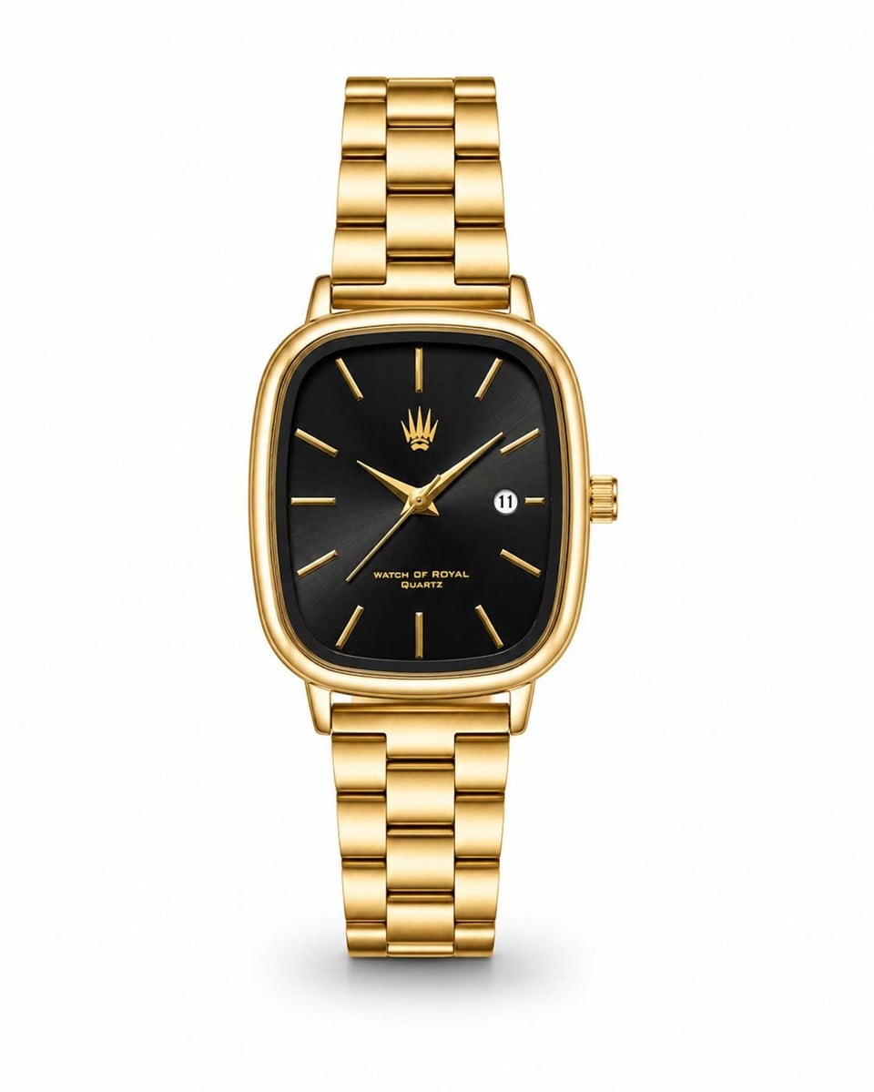 Valenza Kadın Classic Time Gold Black Kol Saati