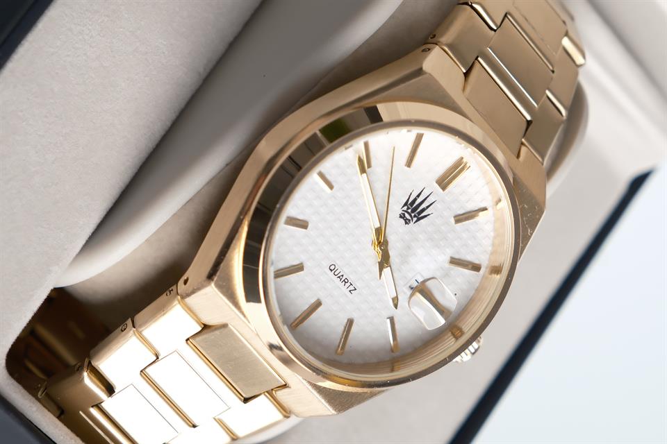 Vortex Gold BEYAZ Çelik Kol Saati