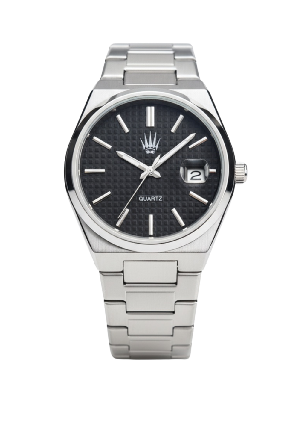 Vortex Silver SİYAH Çelik Kol Saati