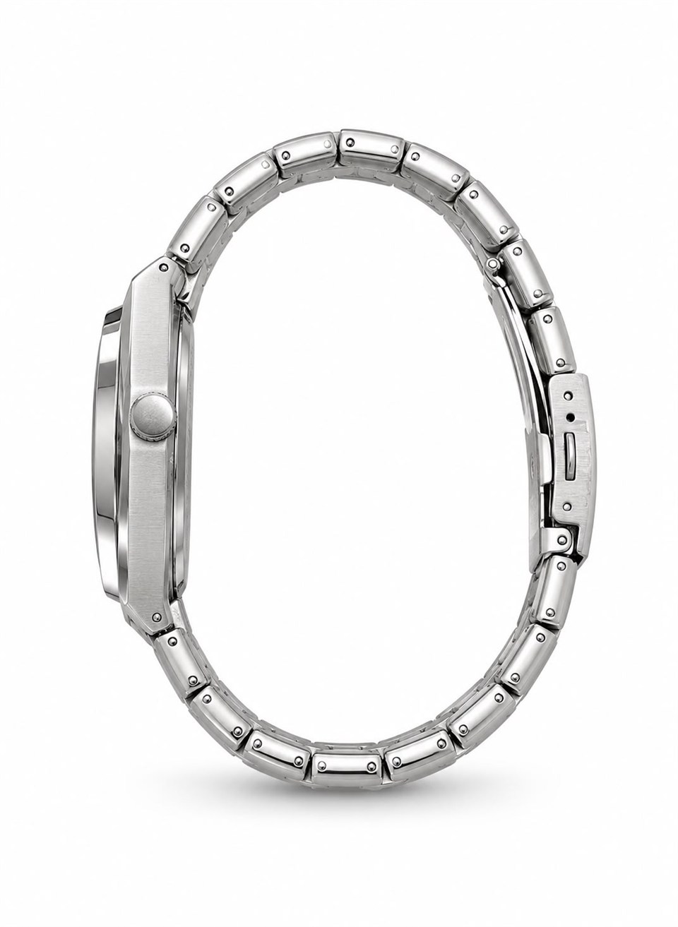 Vortex Silver SİYAH Çelik Kol Saati