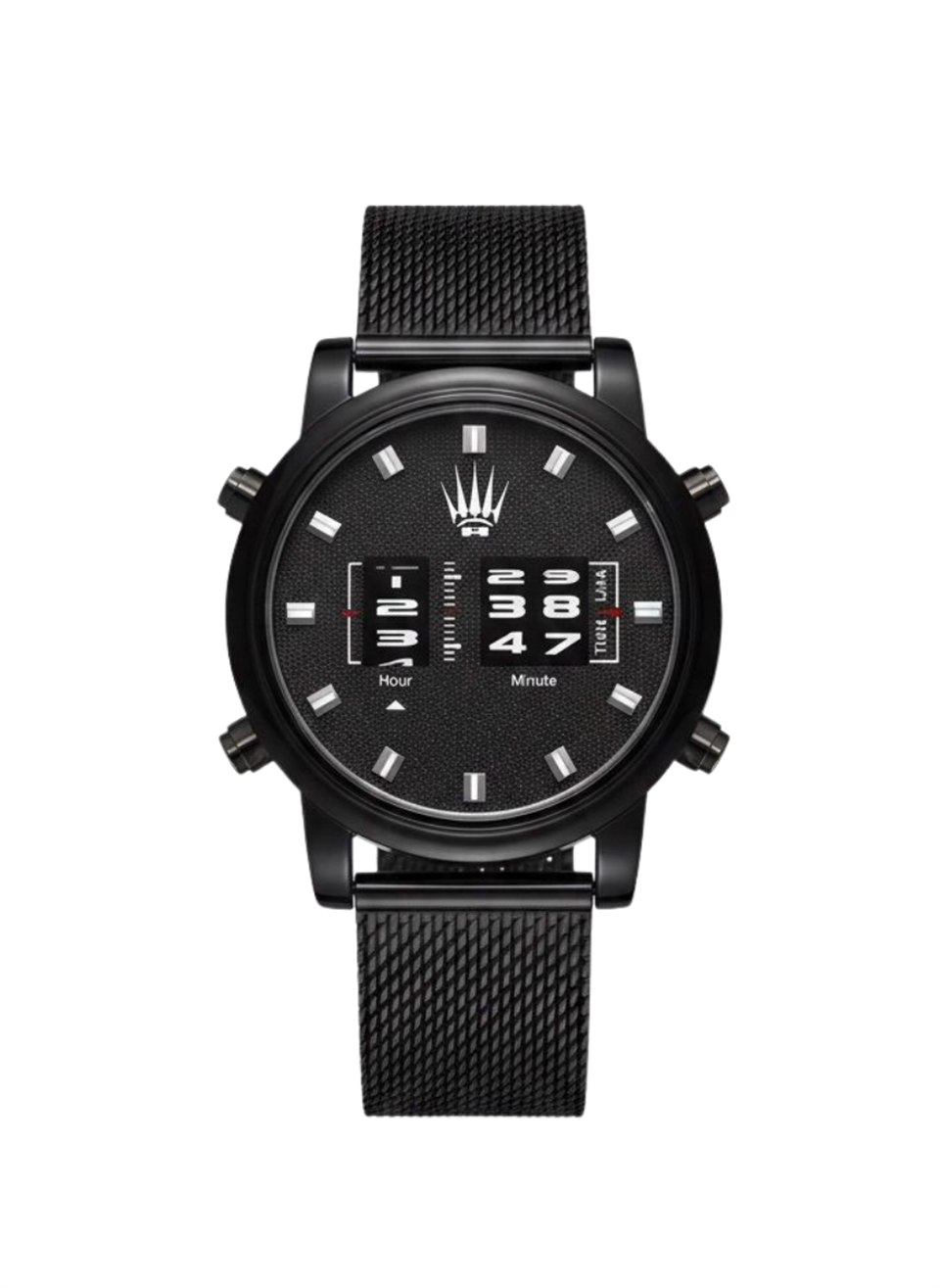 ROLLER DESIGN SİYAH STELL MESH KOL SAATİ