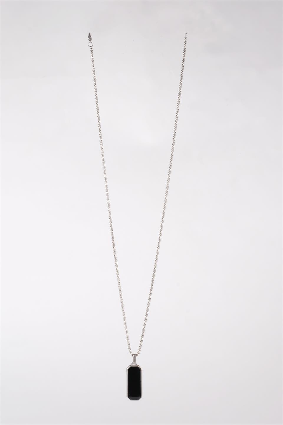 ADORN SILVER ÇELİK KOLYE