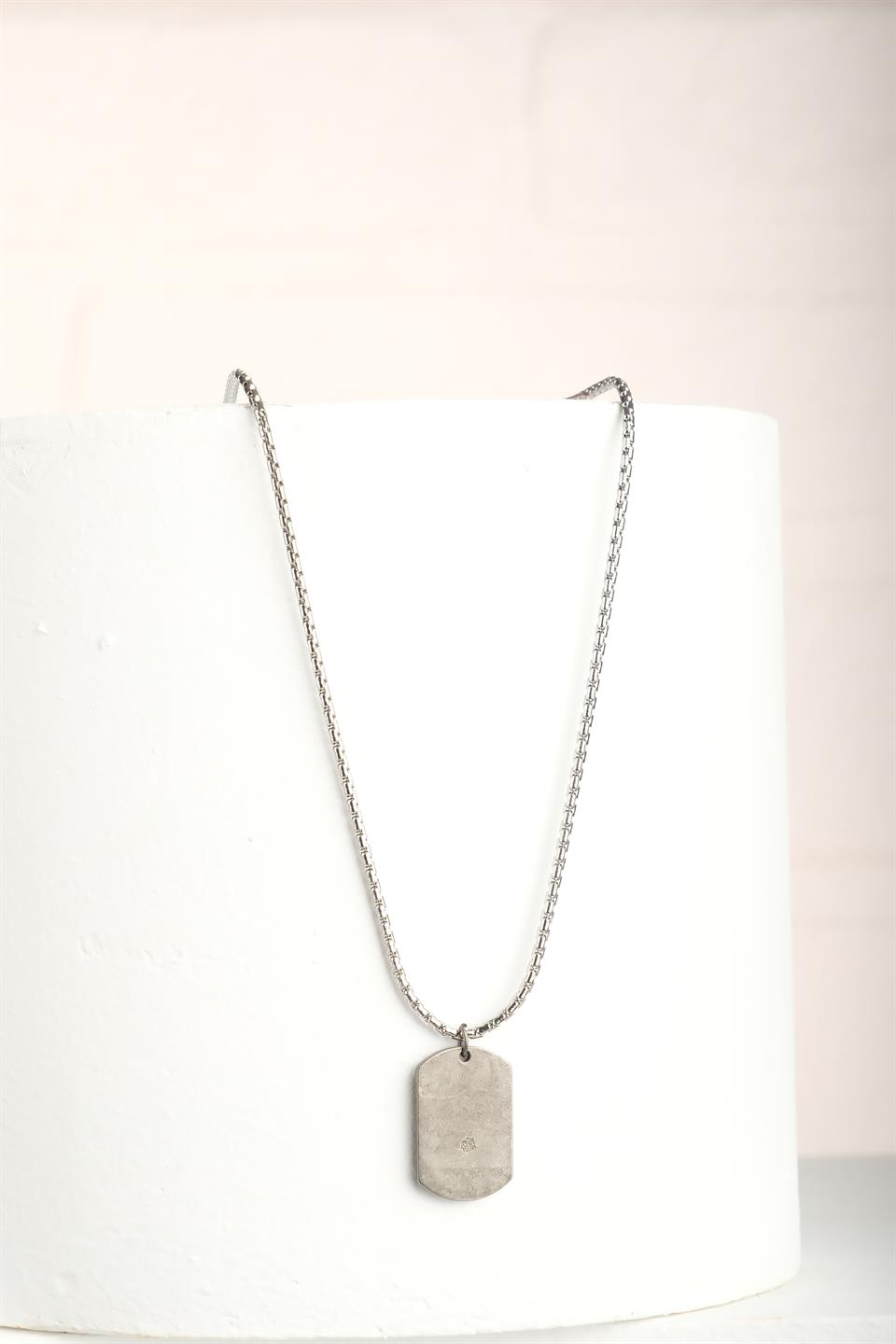 ARDENTE SİLVER  ZİNCİR ÇELİK KOLYE