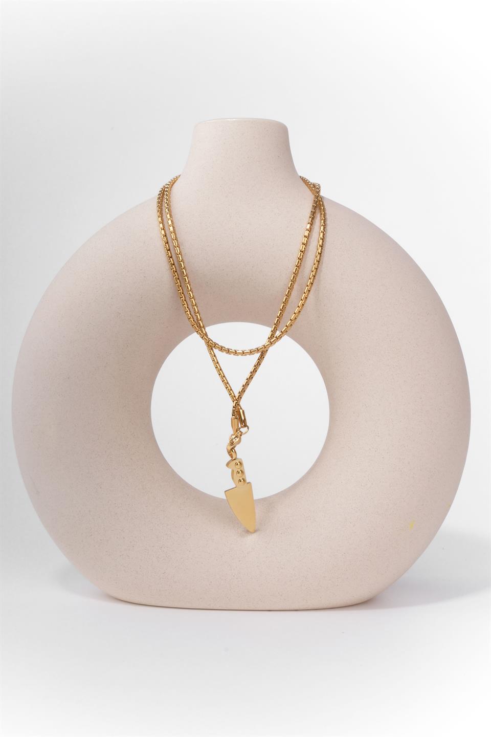 ARMONY GOLD STEEL NECKLACE 