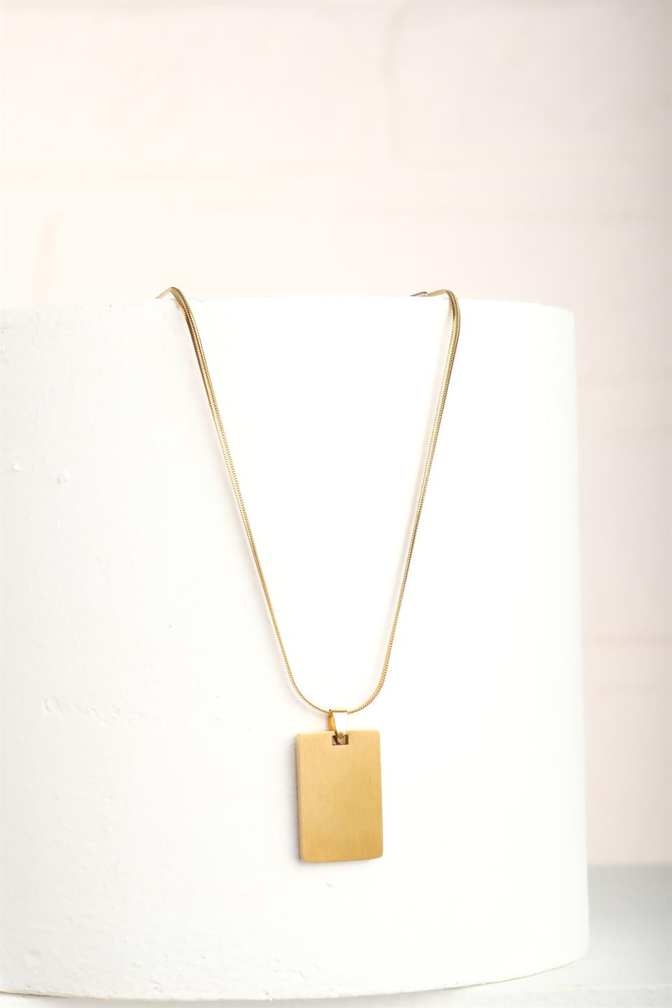 CARLINO GOLD STEEL NECKLACE 