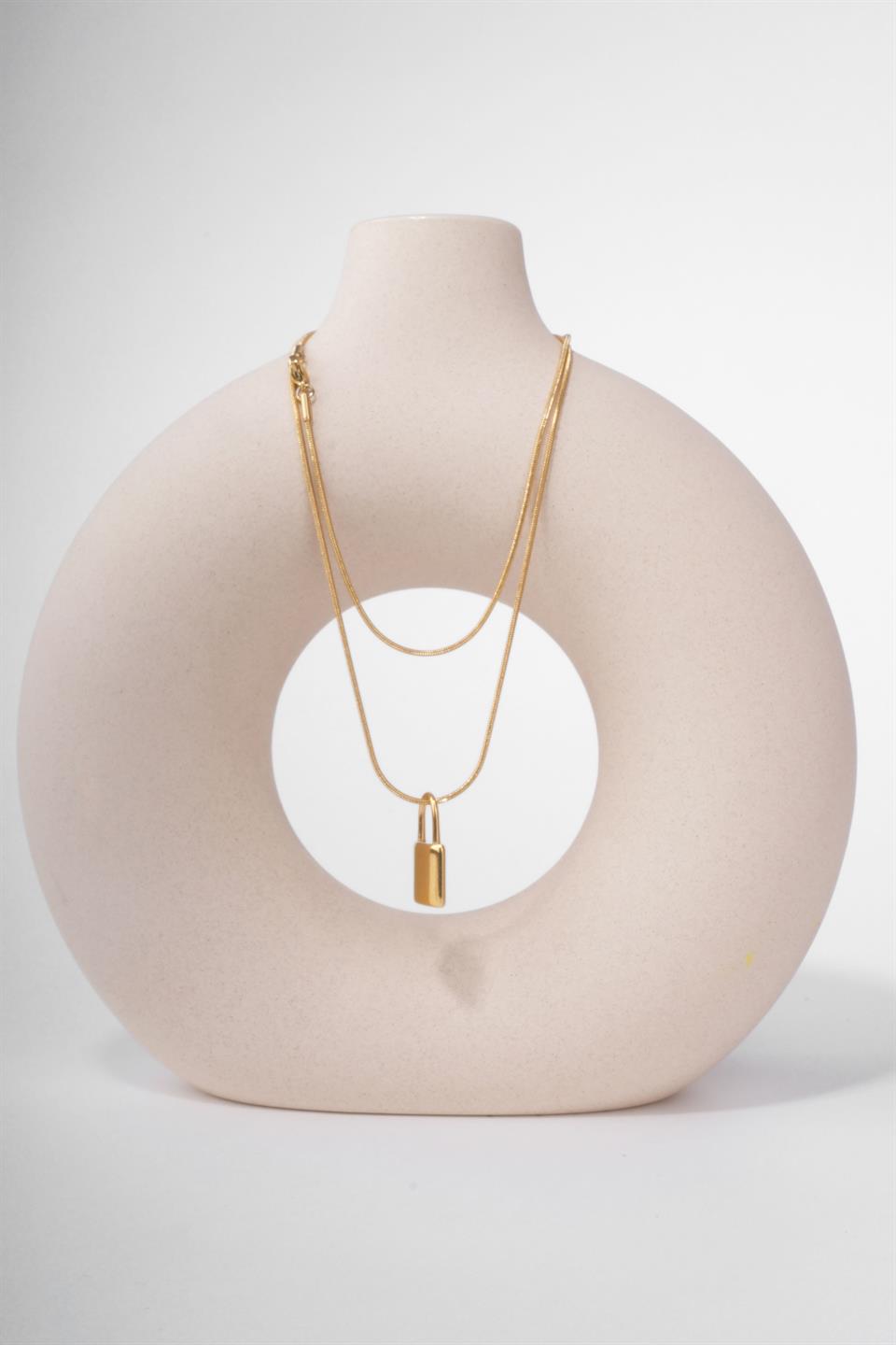 FOCLE GOLD STEEL NECKLACE