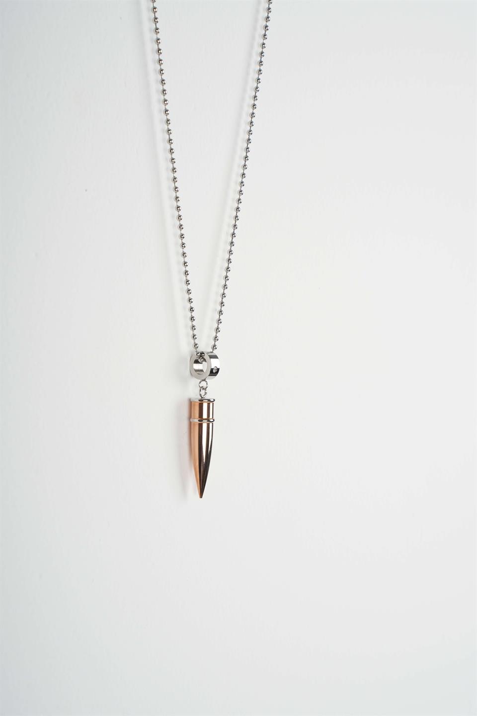 Flux Gold Zincir Çelik Kolye