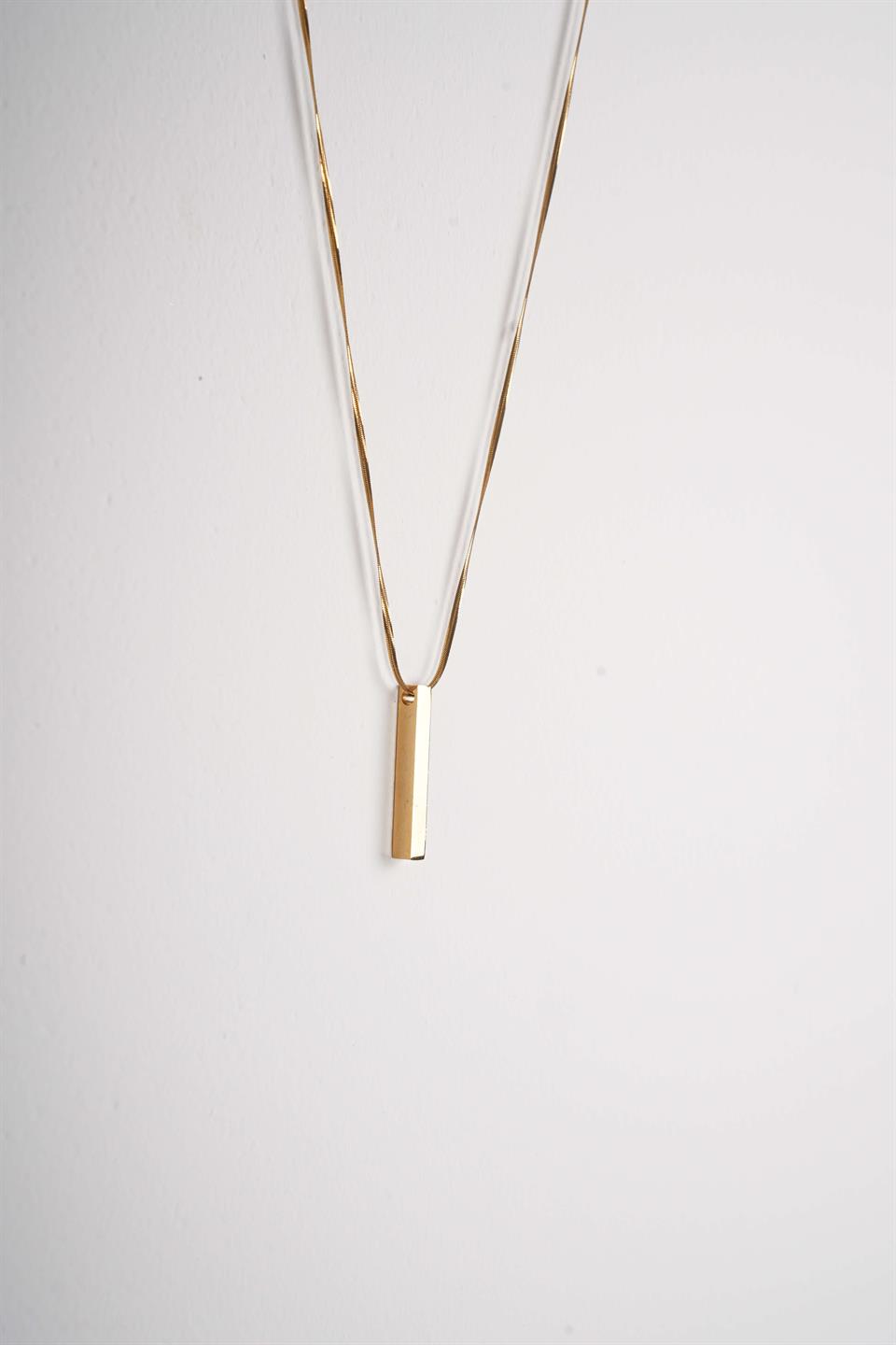 Glow Gold Zincir Çelik Kolye