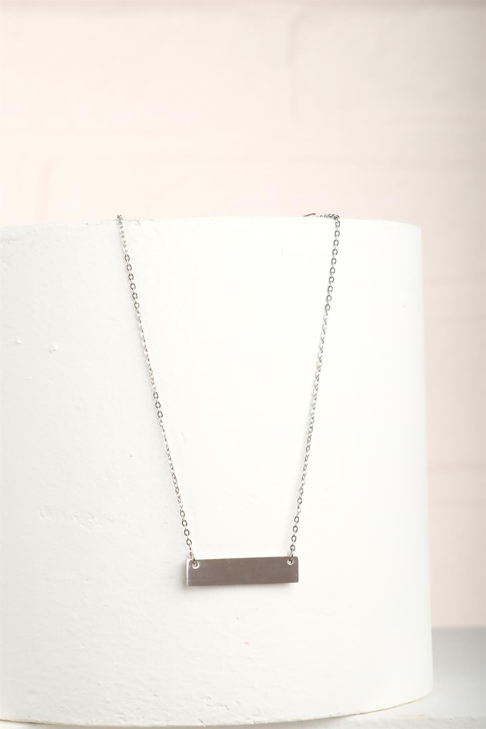 ISABELLA SILVER STEEL NECKLACE