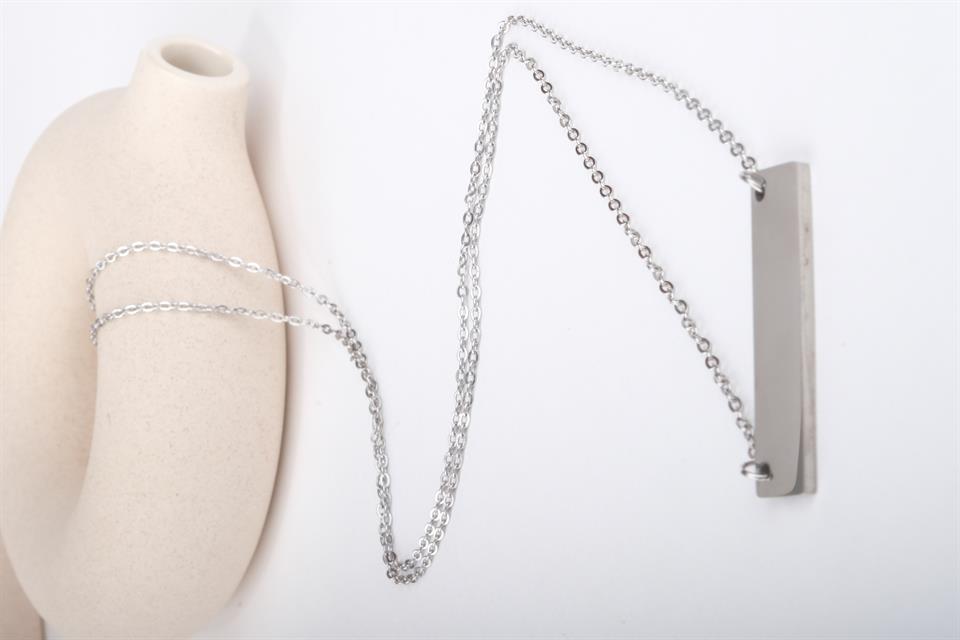 ISABELLA SILVER STEEL NECKLACE