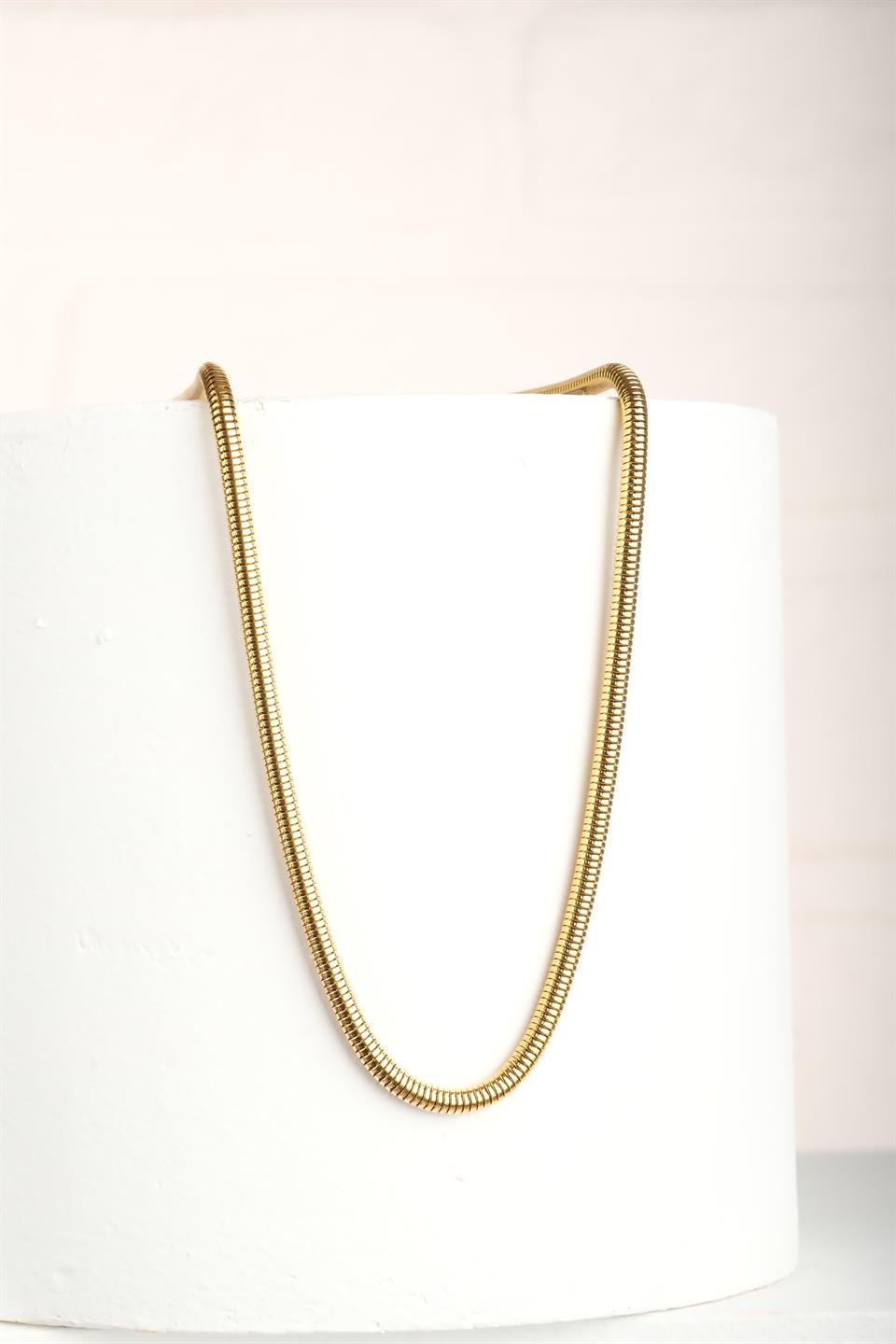 LUCIO GOLD CHAIN STEEL NECKLACE
