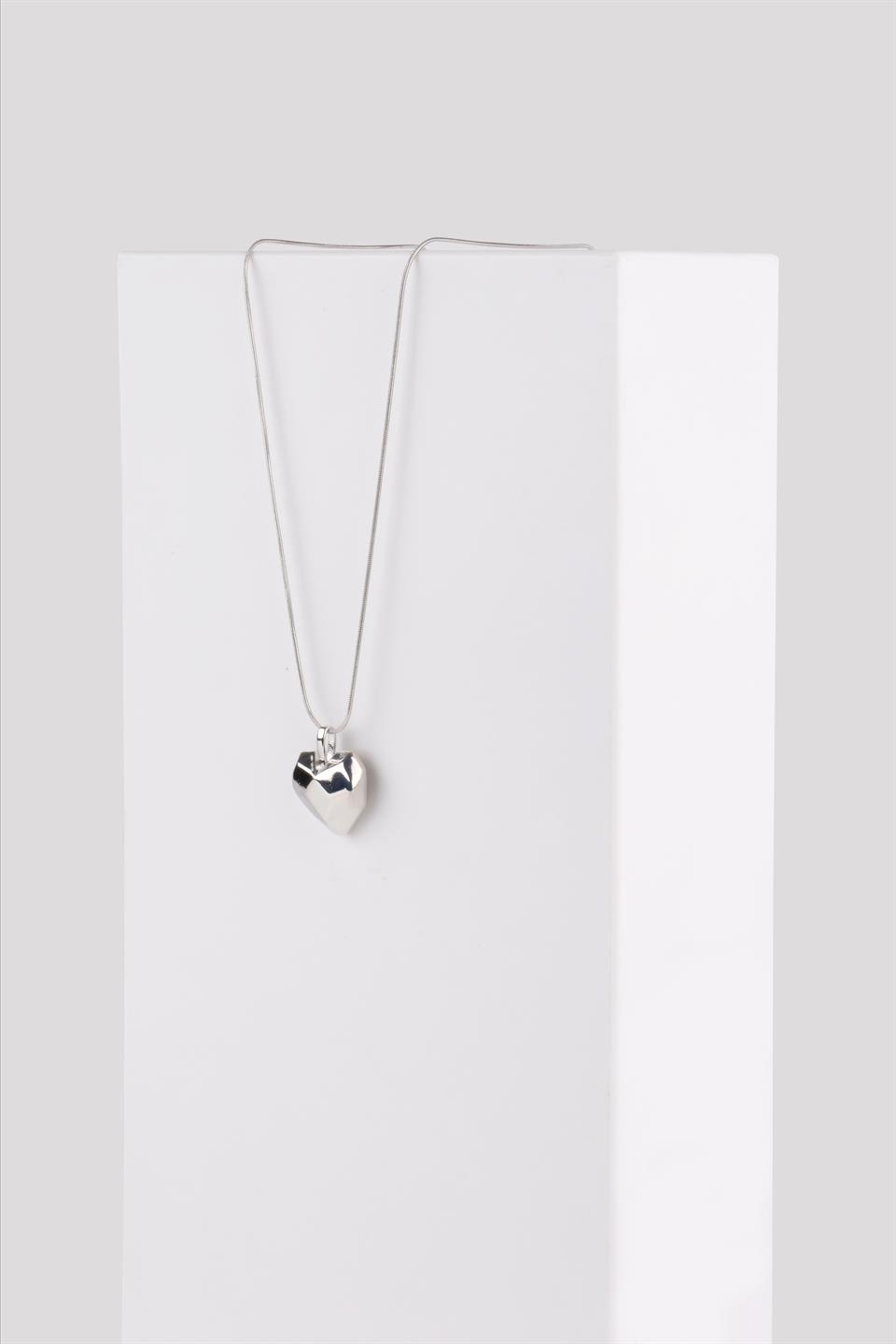 MAGIA LOVE SILVER ÇELİK ZİNCİR KOLYE