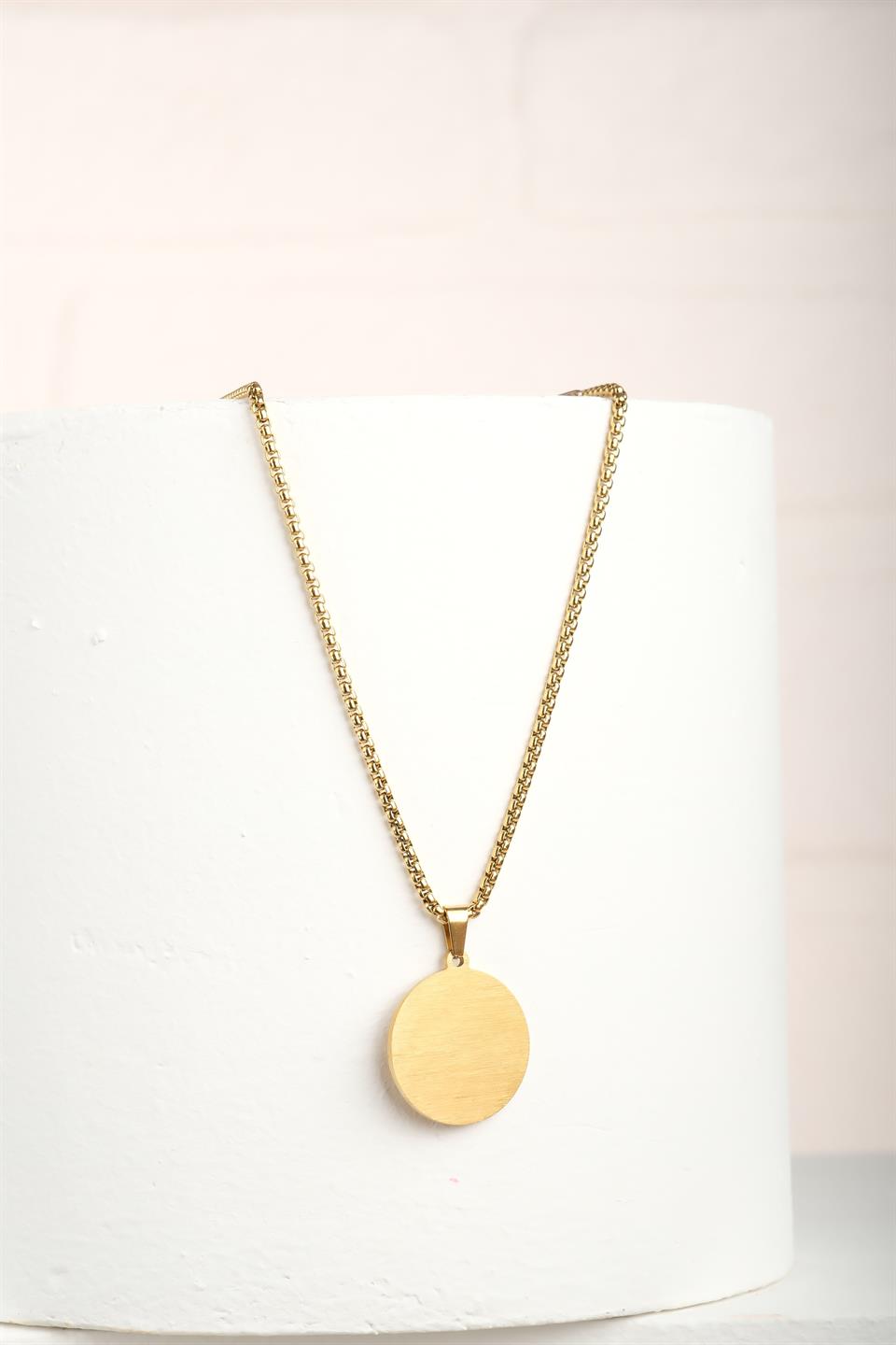 SİRENA GOLD ZİNCİR ÇELİK KOLYE