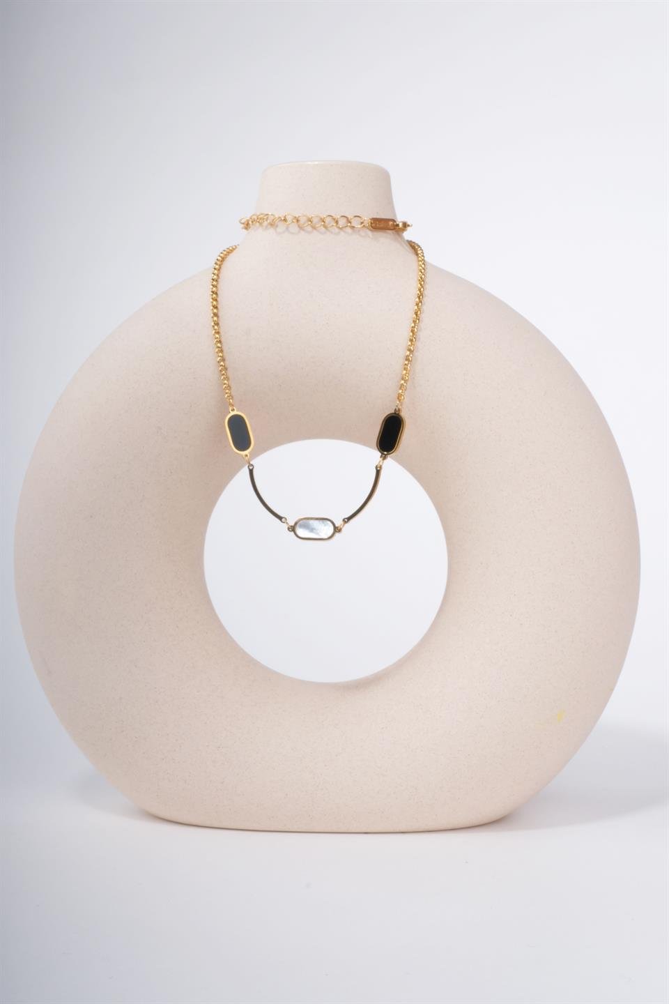 STELLA  GOLD   STEEL NECKLACE 