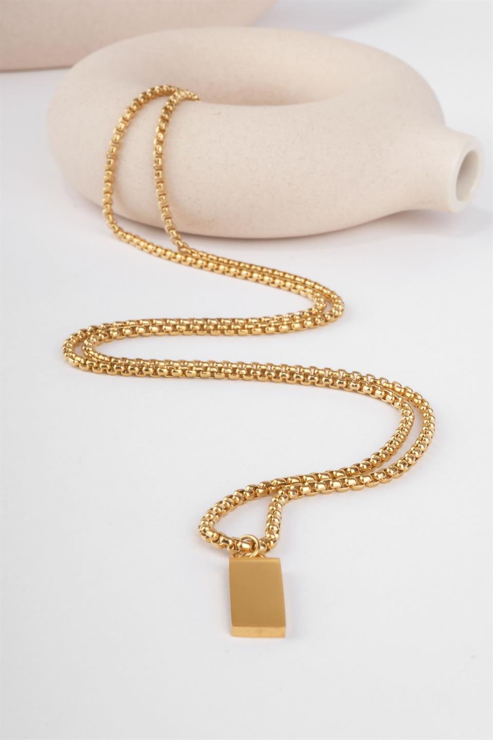 TESCA GOLD STEEL NECKLACE 