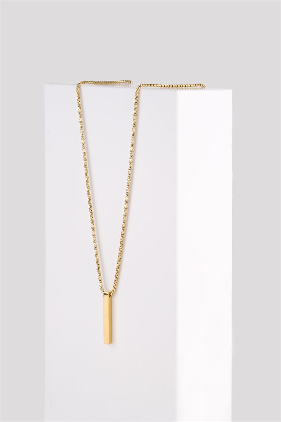 VALENTE  GOLD STEEL  NECKLACE 