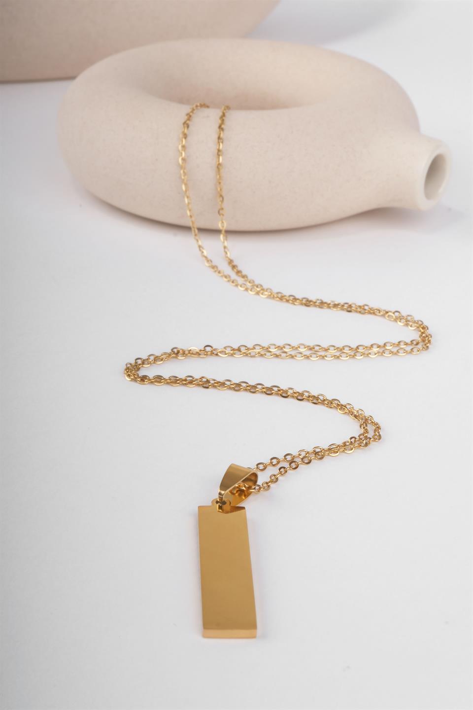 ZENO GOLD STEEL NECKLACE