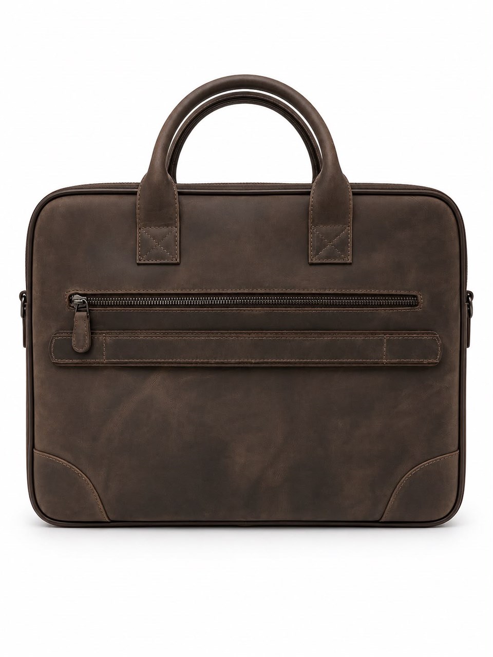 Foster Business Crazy Brown Laptop Ve Evrak Organizer Hakiki Deri Çanta