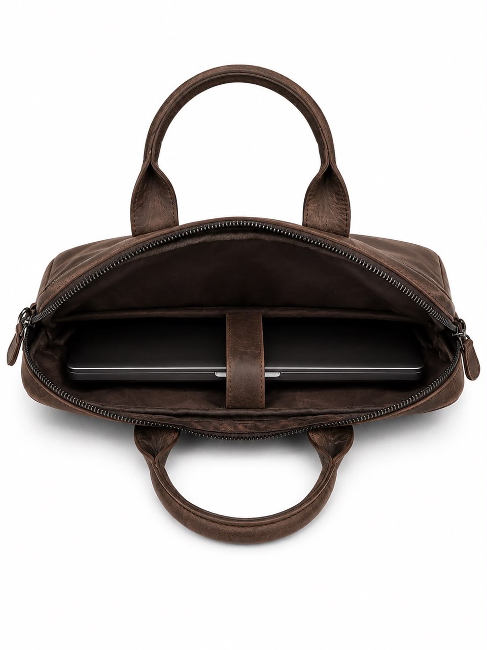 Mercer Business Crazy Brown Laptop Ve Evrak Organizer Hakiki Deri Çanta