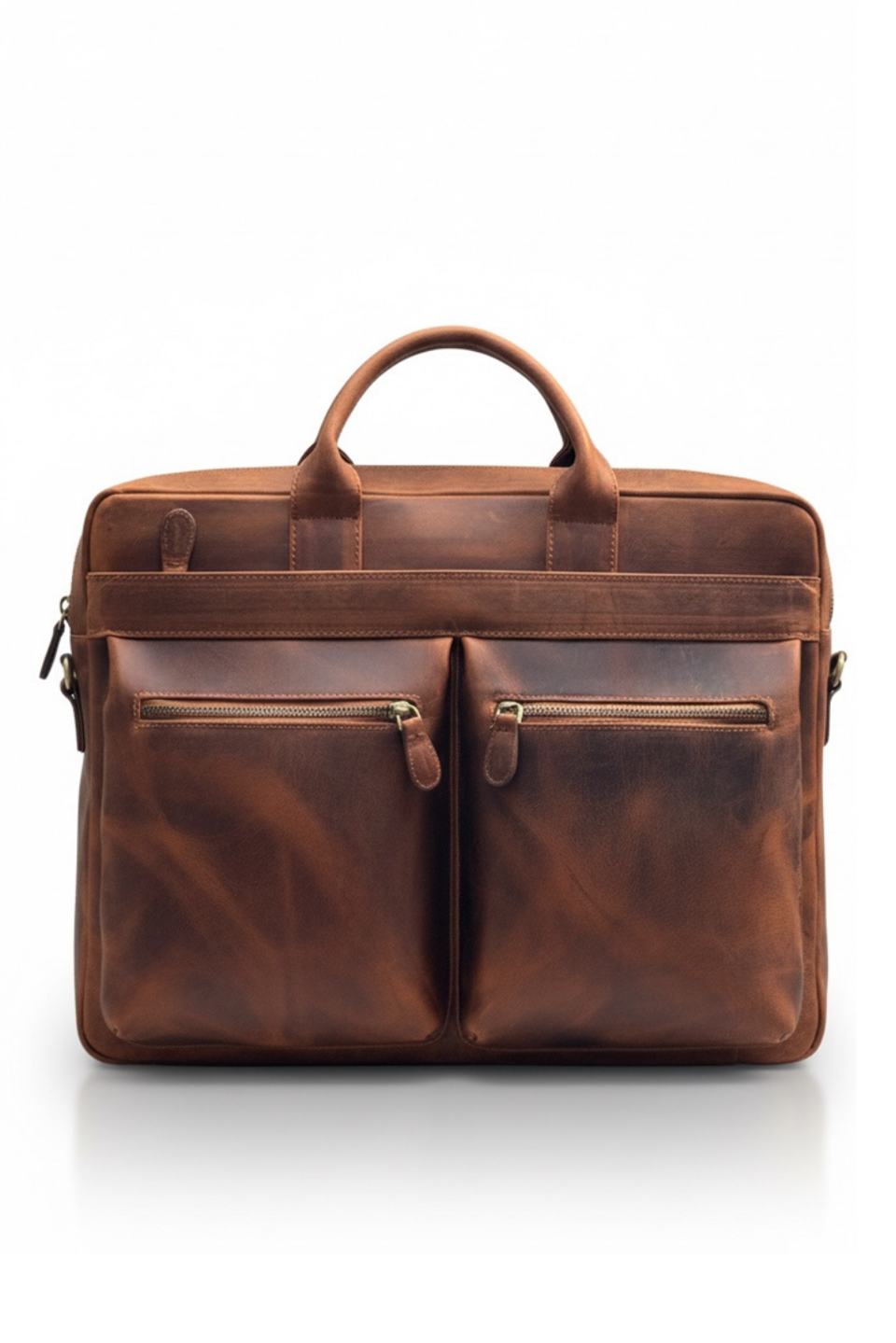 Verity Crazy Taba Laptop Ve Evrak Organizer Hakiki Deri Çanta