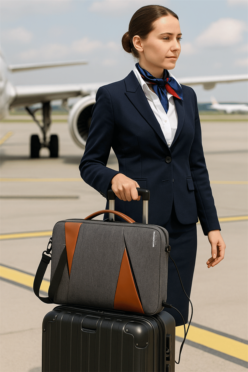 SmartPack Duo – USB & Type-C Girişli Laptop El ve Sırt Çantası