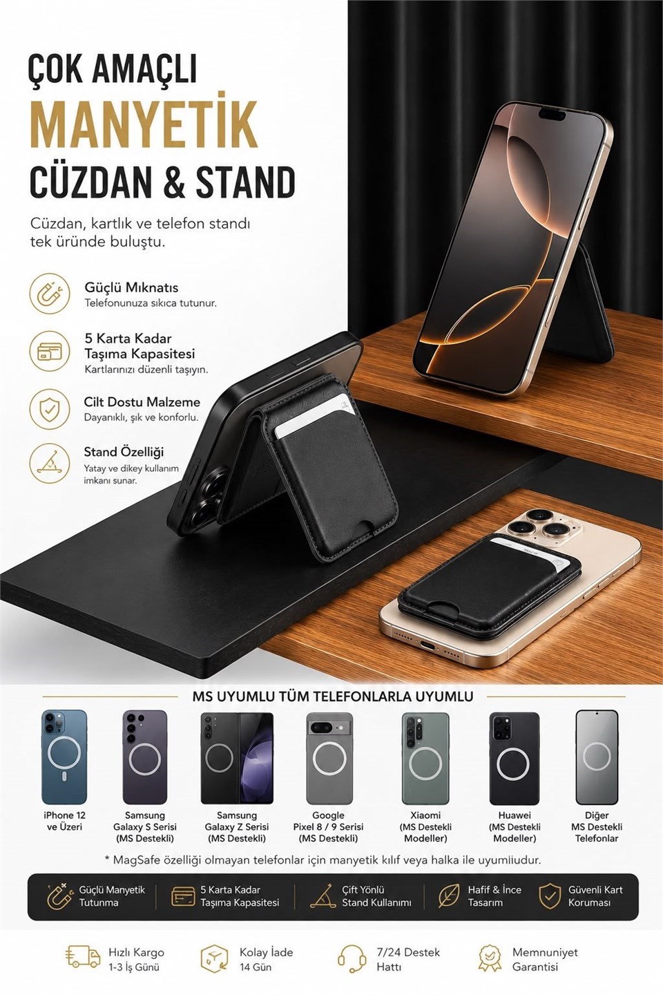 Axis Standlı Mavi Magnetik Yapıştırmalı 5 Hazneli Mıknatıslı Kartlık (rfıd)