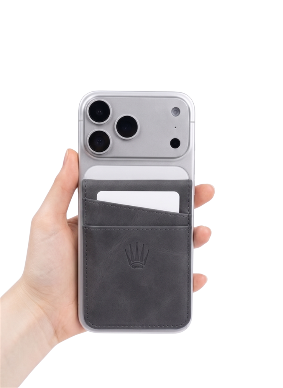 ClipStand Standlı Magnetik Gri Yapıştırmalı 4 Hazneli Mıknatıslı Kartlık