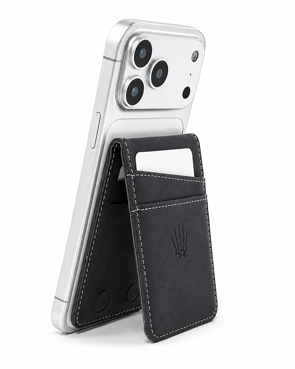 ClipStand Standlı Magnetik Siyah Yapıştırmalı 4 Hazneli Mıknatıslı Kartlık