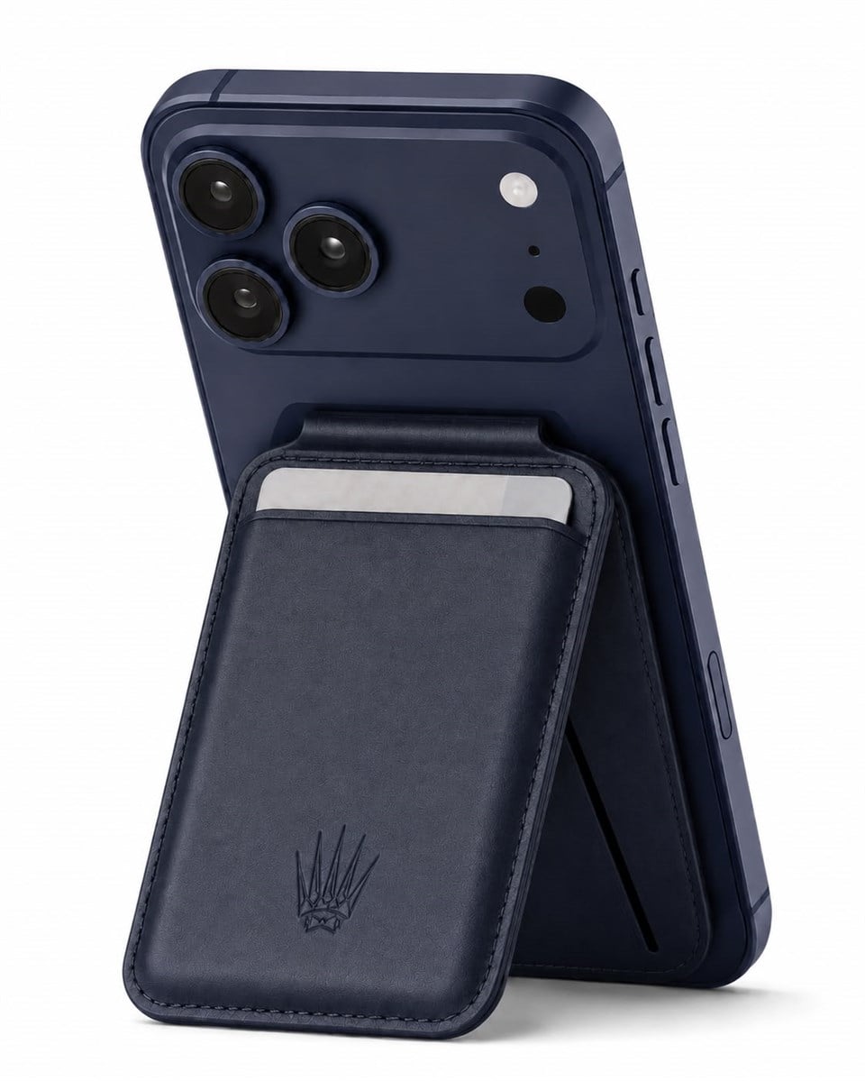 Flexstand Standlı Magnetik Lacivert  Yapıştırmalı 5 Hazneli Mıknatıslı Kartlık