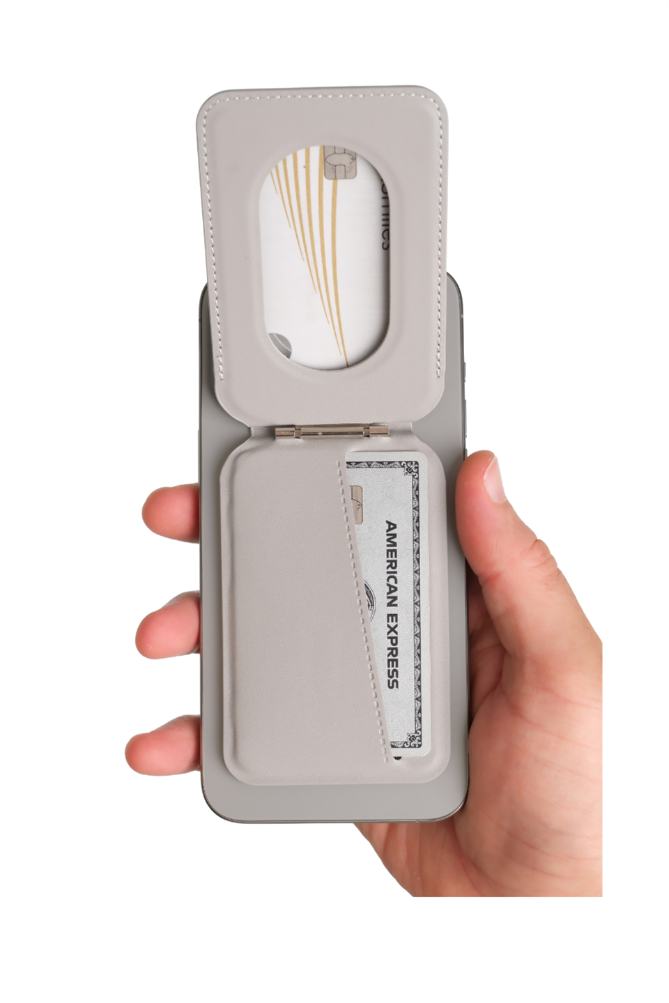 Flexstand Standlı Magnetik Gri Yapıştırmalı 4 Hazneli Mıknatıslı Kartlık