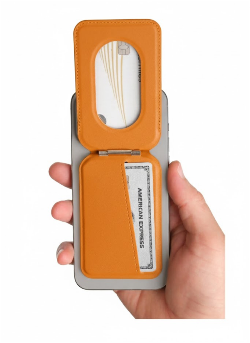 Flexstand Standlı Turuncu Magnetik Yapıştırmalı 4 Hazneli Mıknatıslı Kartlık