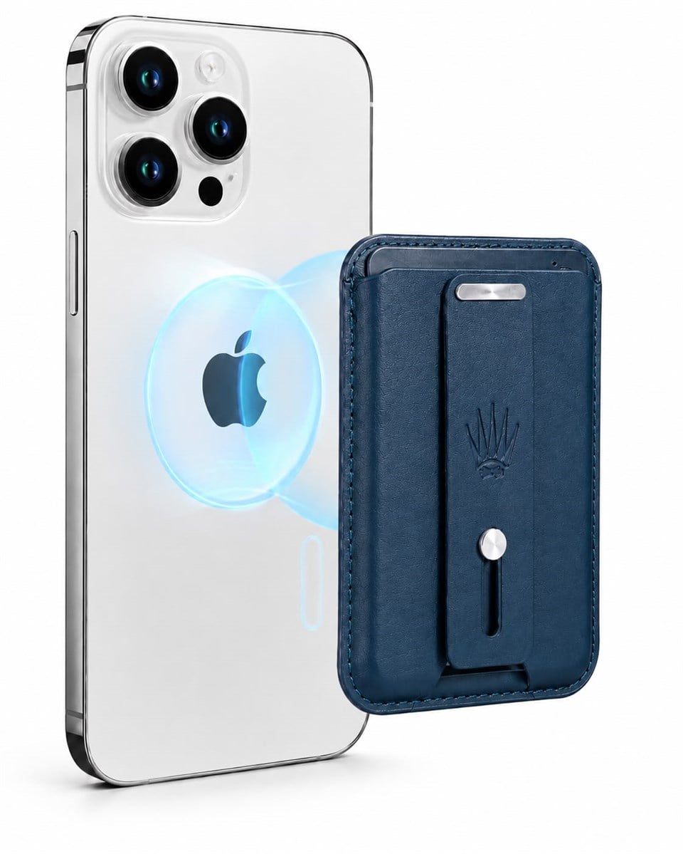 Foldy Standlı Lacivert Magnetik Yapıştırmalı Mıknatıslı Kartlık
