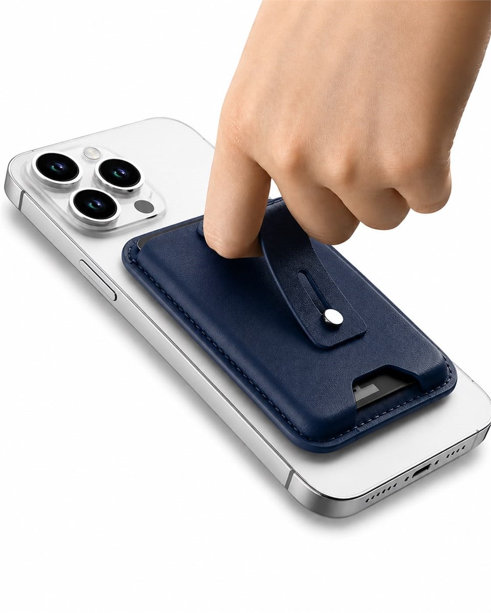 Foldy Standlı Lacivert Magnetik Yapıştırmalı Mıknatıslı Kartlık