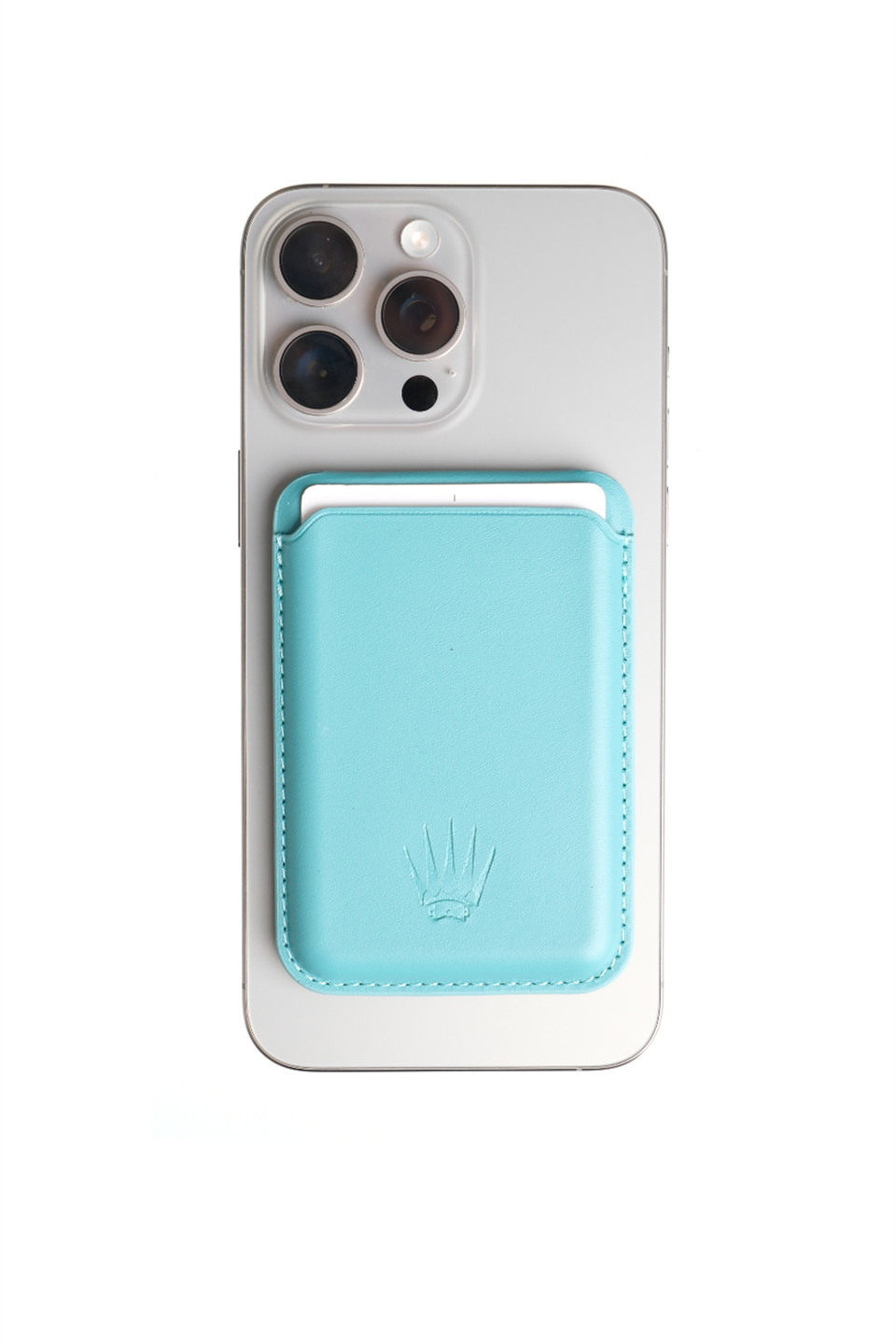 Kickstand Standlı Turkuaz Magnetik Yapıştırmalı Mıknatıslı Kartlık