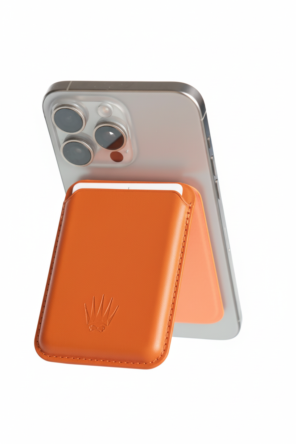 Kickstand Standlı Turuncu Magnetik Yapıştırmalı Mıknatıslı Kartlık